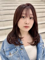 メイカ(MEIKA)&nbsp;”顔まわりレイヤー×レッドブラウン”　なかもと はな