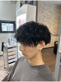ツイストスパイラルパーマ/メンズカット/波巻きパーマ/札幌/大通