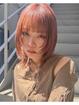 ミンクス渋谷スマートサロン(MINX shibuya smart salon) シアーカラー ショート 姫カット ダークアッシュ 魅力倍増カール