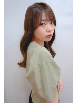 リジェール 金山店 顔まわりカット×ウェーブヘア