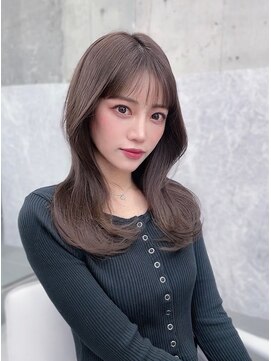 フィヴェント(Fivent) メルティカラー似合わせカットフェミニンロング韓国レイヤー