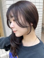 ラウレア(LAULEA)&nbsp;小顔カット/レイヤーカット/グレージュカラー/ショコラブラウン