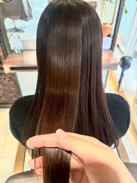ヘアリゾート粋 ティガ 池袋店(tiga) 質感再生カラー　　うる艶ナチュラルブラウン