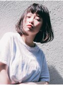 ■艶カラー小顔切りっぱなしロングボブM.SLASHたまプラーザ8-9