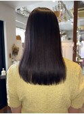 ストレートスタイル　縮毛矯正　サラサラロング