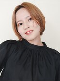 〈a29〉ショート韓国ボブハイライト髪質改善ブリーチ前髪20代30