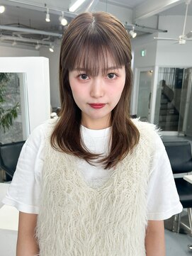 カシェル トウキョウ(Cashel Tokyo) 透明感オリーブベージュグレージュブリーチなしダブルカラー