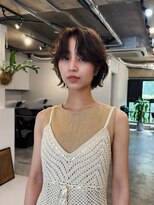 ヒュージ 表参道(huge)&nbsp;レイヤーボブ/ショート/ニュアンスパーマ/顔周りカット/20代30代