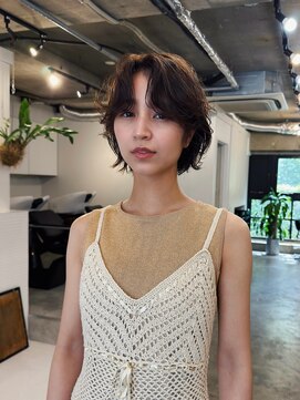 ヒュージ 表参道(huge) レイヤーボブ/ショート/ニュアンスパーマ/顔周りカット/20代30代