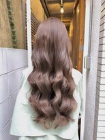 チョビー(Chobii)&nbsp;表参道 コテ巻き風パーマ デジタルパーマ 暗めカラー韓国風