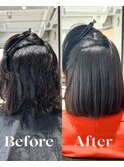 髪質改善ストレートボブ