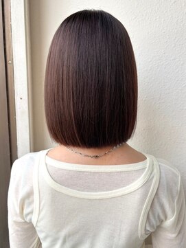 カバーヘア ブリス 志木南口駅前店(COVER HAIR bliss) 冬のこなれ感ボブ◎ダークブラウン透明感似合わせカットp志木