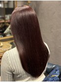 ブリーチなし暖色ヘア