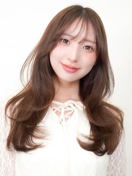 オーバーヘアー 大久保店(over hair) 【over hair】韓国ヘア×フォワード巻き×シナモンベージュ