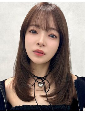 エジョン 三鷹店(Aejon) 三鷹レイヤーカット韓国ダブルカラー顔周り前髪カットボブ