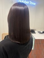 ナンバースリー 溝の口店(Number Three)&nbsp;サラサラ質感☆ミディアムストレート【N°3溝の口】