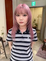 ノル 栄矢場町(nol)&nbsp;gray pink × face layer cut