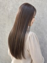 エードット(a.) 縮毛矯正×モカアッシュロングストレート艶髪