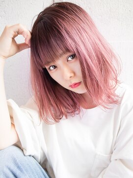 エイト 三軒茶屋店(EIGHT) 【EIGHT new hair style】オルチャンピンク×ソフトボブ
