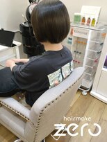 ヘアメイクゼロ 坂戸駅前店(hairmake zero)&nbsp;艶ブラウン　ナチュラルボブ