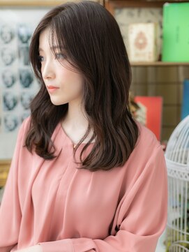 カバーヘア ブリス 戸田公園西口店(COVER HAIR bliss) 黒髪くすみカラーくせ毛風流れるレイヤーa戸田公園20代30代40代