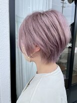 ケーオーエスビューティー(K O S beauty) ショート×ピンクシルバー