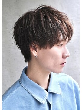 ネクストフォーヘアー(NEXT for hair) アッシュ オリーブ マッシュ コンマ ツーブロック グレージュ