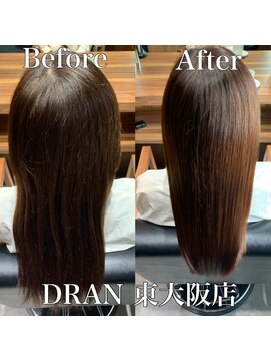 ドラン 東大阪店(DRAN) 【DRAN】髪質改善トリートメント　before＆after