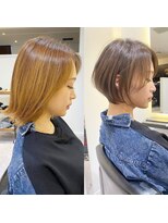 バンプ ギンザ(BUMP GINZA)&nbsp;くびれショート/マロンブラウン/大人ショートボブ／山口