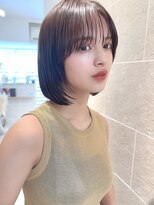 サンドシーン(sand scene)&nbsp;20代30代40代丸みショートボブマッシュ前下がりレイヤー