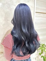 エルバイラビス 大宮(elu by lovis)&nbsp;《ゆい》ブルーラベンダー/前髪/レイヤーロング/韓国