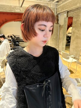 ハマモト 前髪上がりボブ