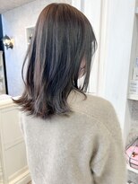 キャアリー(Caary)&nbsp;福山市美容室Caary大人気韓国カラー透明感グレージュセミロング