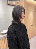 中川　前髪カット顔まわり似合わせ外ハネくびれレイヤーミディ
