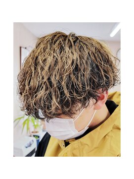 ジャンプ 常盤台(JUMP) アウターカラーと波巻きパーマ