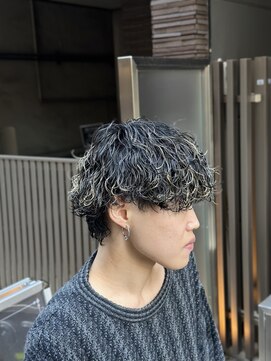 リバティシェアバーバー 銀座(LIBERTY SHARE BARBER) 【モテすぎ注意】波巻きショートウルフ