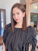 ヘアメイク ミチ 富田店(HAIRMAKE MICHI) 【MICHI 富田店　古作蓮】アップバング　艶感　ストレート