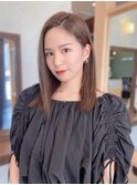 【MICHI 富田店 古作蓮】アップバング 艶感 ストレート