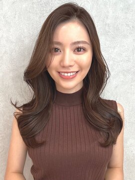 ココアベージュ/小顔/オリーブグレー/髪質改善/縮毛矯正/銀座