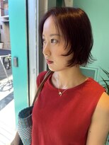 リーホリエ(Lee Horie) パープルカラー×レイヤーボブ【MOMOKA】