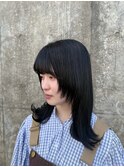 艶髪 顔周りレイヤースタイル