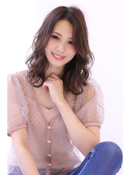 オーロ 千里山店(ORO) 20代30代40代50代ボブルフネビージュ小顔ワンレンショート