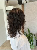 セミロングウルフウェーブ