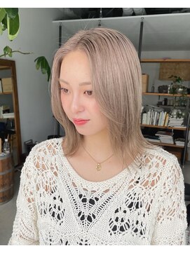 ノートエートル 西金沢(Nought etre) グレージュカラー10代20代30代ミルクティーカラー