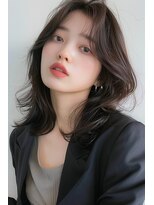 ラナ 新宿(lana)&nbsp;くびれヘア/ミディアム/韓国ヘア/ワンホン【lana hair 新宿】