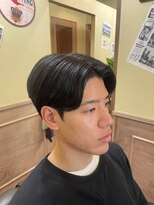 トウキョウバーバーヴァッシュ 北千住店(Tokyo Barber VASH)&nbsp;ツーブロックマッシュ/波巻き/ハイライト/束感[北千住/理容室]