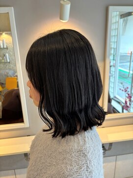 モップス 富岡店(MOPS) 切りっぱなしボブ×ウェーブセット