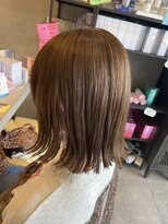 アチーブリス(achieve Liss)&nbsp;透明感シルクベージュ艶カラー髪質改善トリートメントストレート