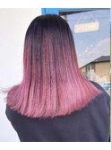 似合わせカットメルティカラー着物フェミニンロング