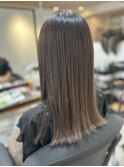アッシュベージュ 切りっぱなし